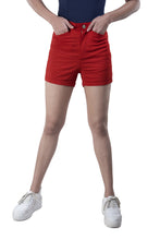 Load image into Gallery viewer, Plain Hot Pants (Poppy Red)
