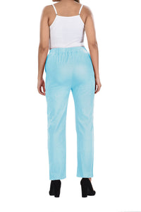 Rayon Slub Pants (Powder Blue)