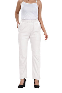 Rayon Slub Pants (White)