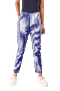 Stripe Pants (Navy)
